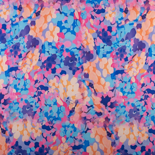 Látka šifón hedvábný fialová hladká vzor 0,5m