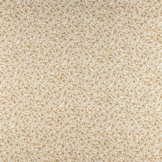 Látka šifón krémová hladká květiny vzor 0,5m