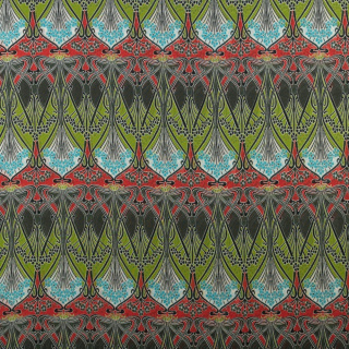 Látka šifón krešovaný zelená hladká orientální 0,5m