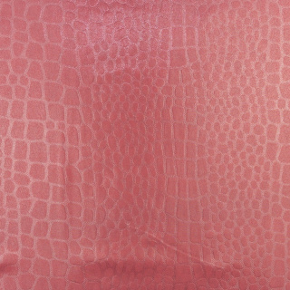 Látka šifón korálová hladká krokodýlí kůže vzor 0,5m