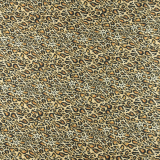 Látka šifón hnědá hladká leopardí vzor 0,5m