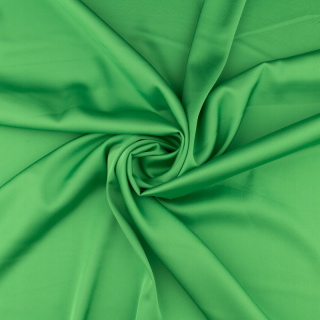 Látka šifón hedvábný zelený hladký bez vzoru 0,5m