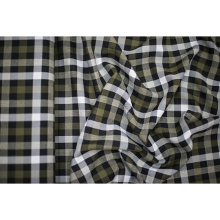 Látka káro zelená kostka vzor 0,5m