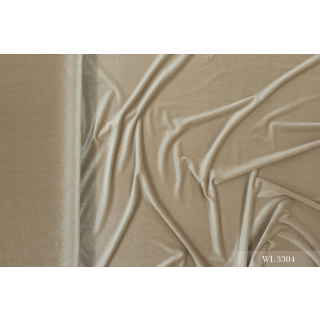 Látka velur Cuba béžová elastická 0,5m