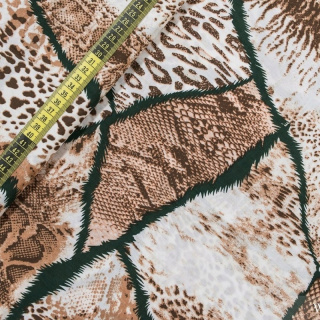 Látka viskóza 100% měkký zvířecí vzor 0,5m