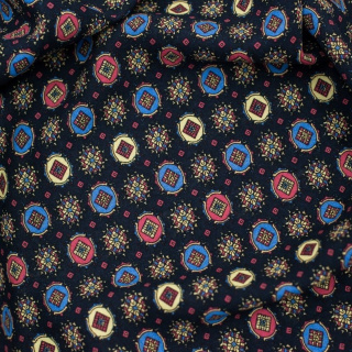 Látka viskózová geometrický vzor 100% viskóza 0,5m