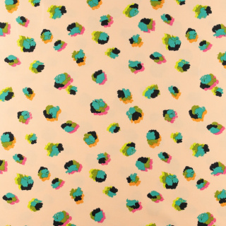 Látka viskózová broskvová květy 100% viskóza 0,5m