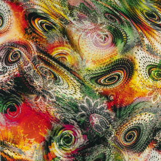 Látka viskózová paisley vzor 100% viskóza 0,5m