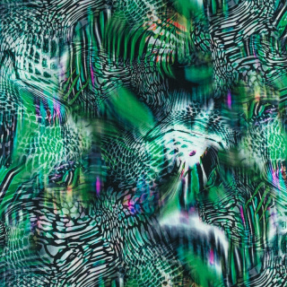 Látka viskózová zvířecí skvrny 100% viskóza 0,5m