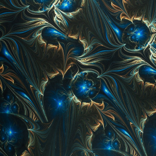 Látka viskóza twill hladká galaktický vzor 0,5m