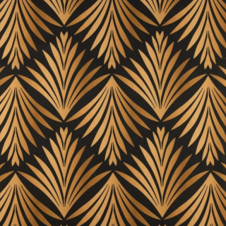 Látka viskóza twill černá hladká listy 0,5m