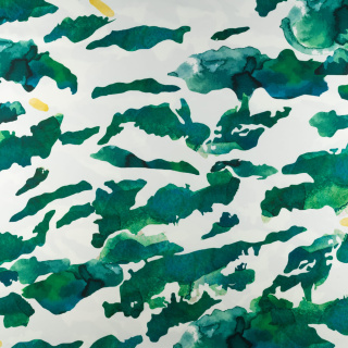 Látka viskóza twill zelená hladká maskáč vzor 0,5m