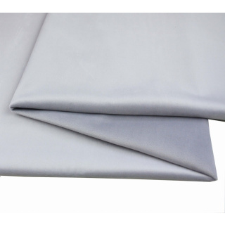 Tkanina aksamitní velur VELVET potahová popelavá 50x145cm