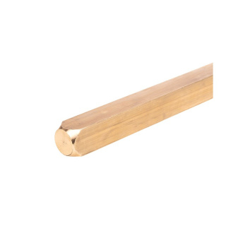 Tyč čtyřhranná mosadz 1m 30x30mm kovový prut