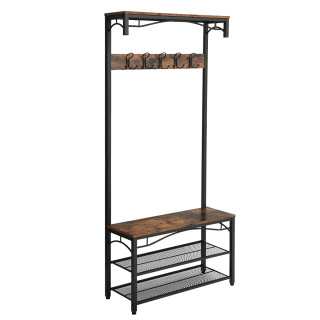 Věšák na šaty se sedátkem a úložným prostorem 80x30x178cm