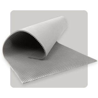 Akustický panel pěna VLNY 200×100 cm 2 cm světle šedý