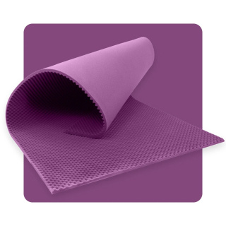 Akustický panel pěna VLNY 200×100 cm 4 cm fialový