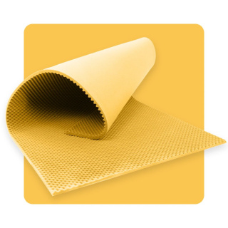 Akustický panel pěna VLNY 200×100 cm 5 cm žlutý