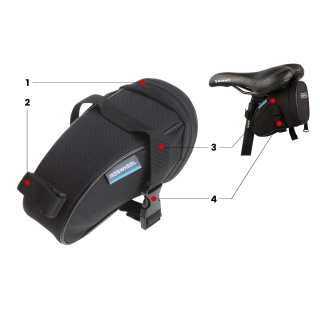 Kapsa na kolo pod sedlo 18x8.5x10cm na klíče telefon