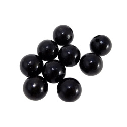 Dřevěné korálky 10ks 20mm černé lakované