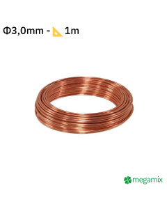 Měděn&yacute; dr&aacute;t &Phi;3mm 1m