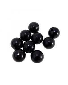 Dřevěné korálky 10ks 20mm černé lakované