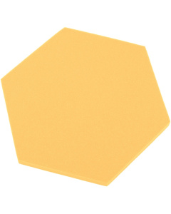 Akustický panel šestiúhelník žlutý banýnový 50x50 cm tloušťka 3cm hexagon