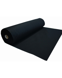 Černá měkká filcová netkaná textilie 3mm 150x50cm 400g/m²