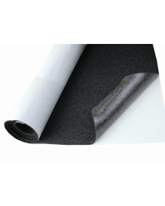 Tmavě šedá samolepící filcová tkanina 3mm 50x150cm 400g/m²