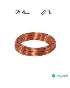Měděný drát 4,0mm 1m