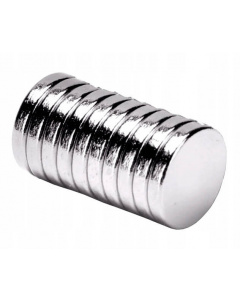 Silný neodymový magnet cylindrický 10x1mm 10ks
