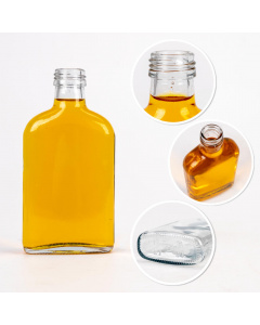 Skleněná láhev 5ks 200ml 16cm fat