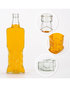 Skleněná láhev 500ml 25cm UKRAINKA