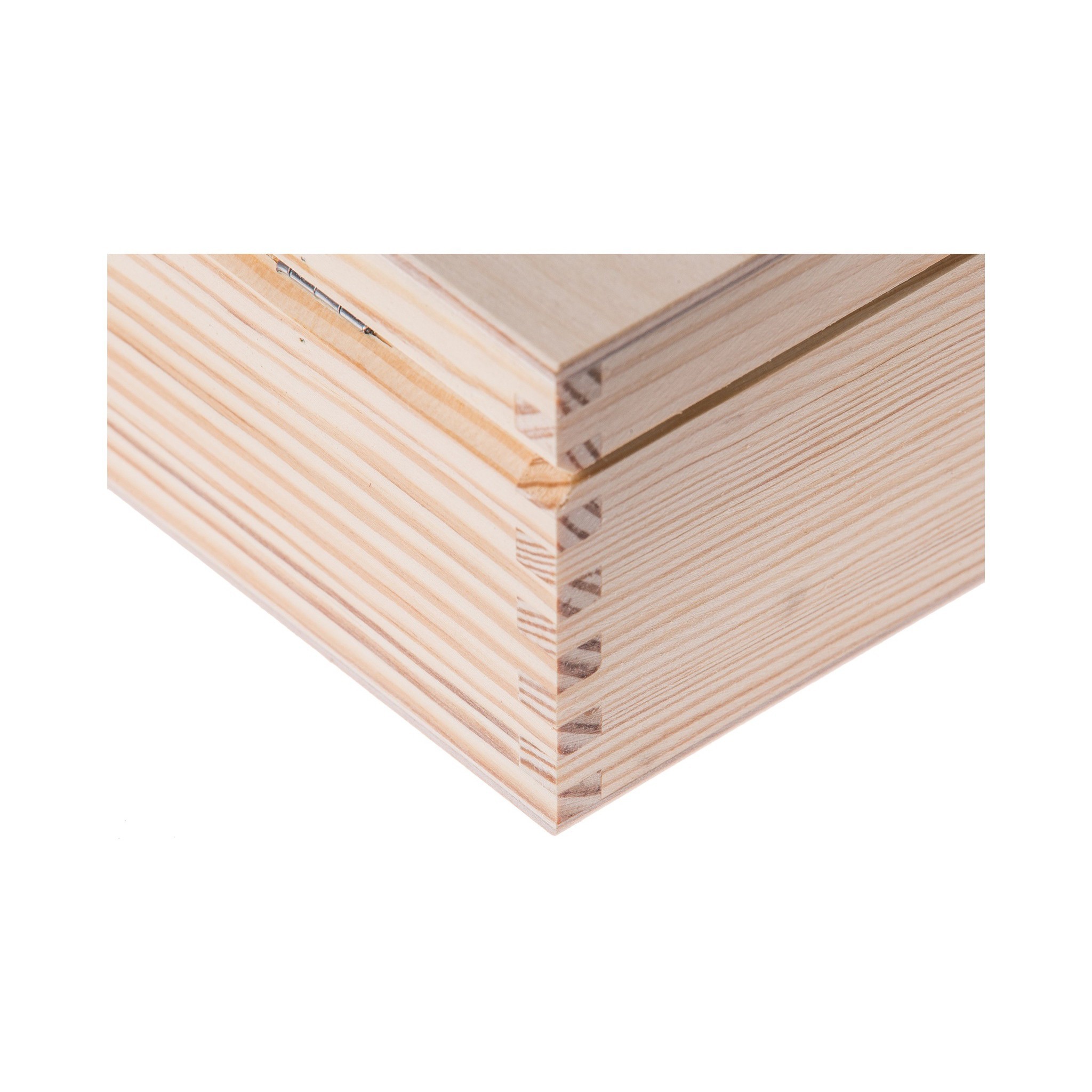 Dřevěná krabička s 2 přihrádkami 9x16x8 cm borovice megamix.shop