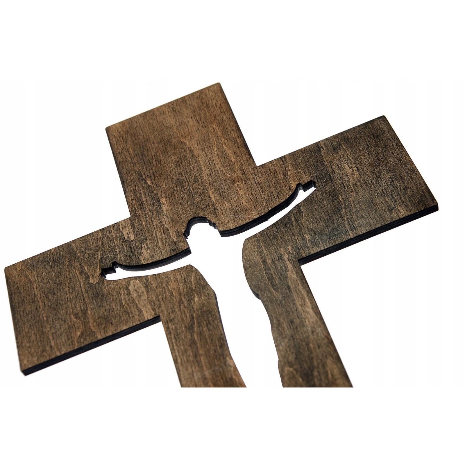 drevený kríž na stenu 20x13x0,7cm megamix.shop
