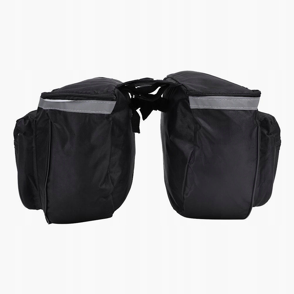 Dvojitá taška na kolo 32x30x26cm oboustranná voděodolná černá megamix.shop