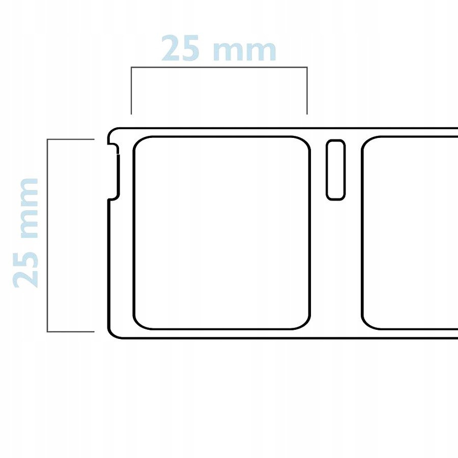 etikety nálepky štítky bílé 25x25 mm 750ks pro Dymo megamix.shop