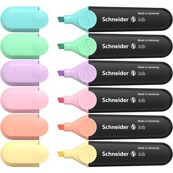 barevné zvýrazňovače Schneider Job 6ks megamix.shop