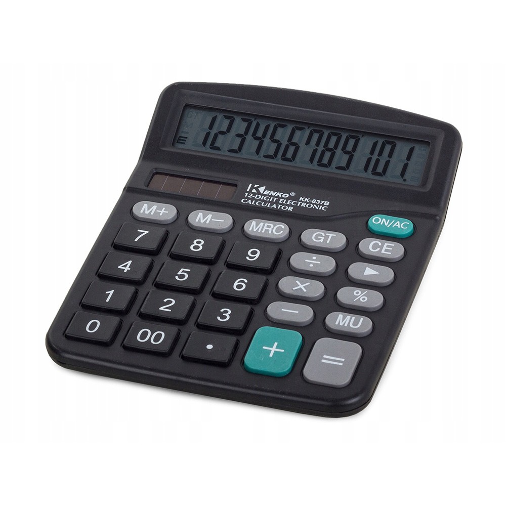 Kalkulačka kancelářská AA 12 cifer 14x12x2,5 cm megamix.shop