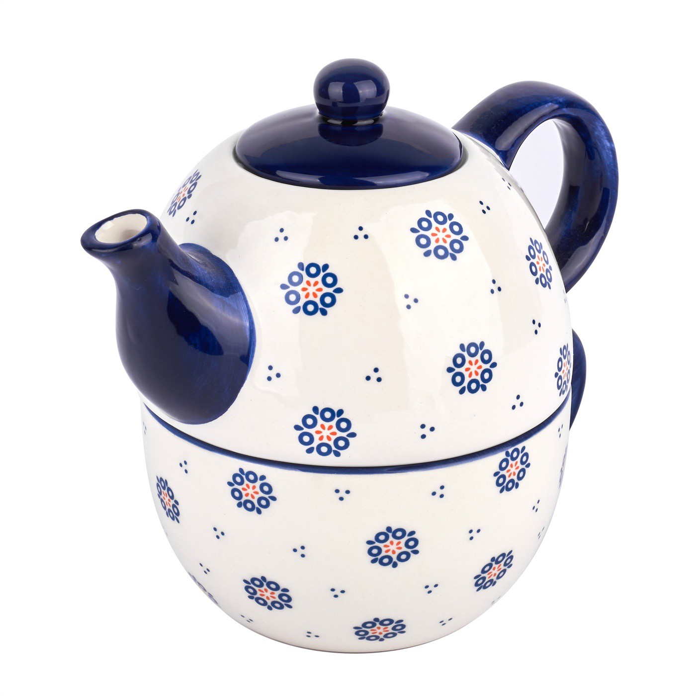 Keramický džbán se šálkem a podšálkem Folklor 360 ml / 340 ml megamix.shop