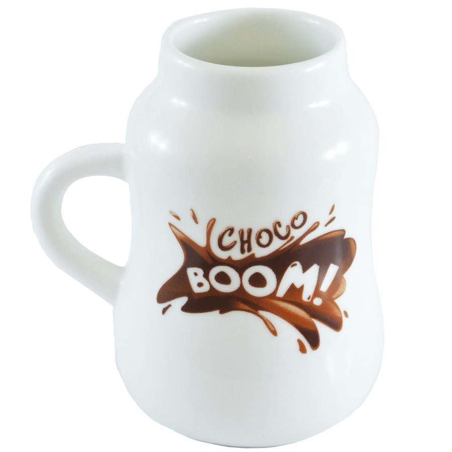 Keramický hrnek s nápisem Dairy Choco 280 ml bílá megamix.shop