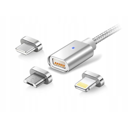 magnetický kabel 3v1 nabíječka iPhone Micro USB C megamix.shop