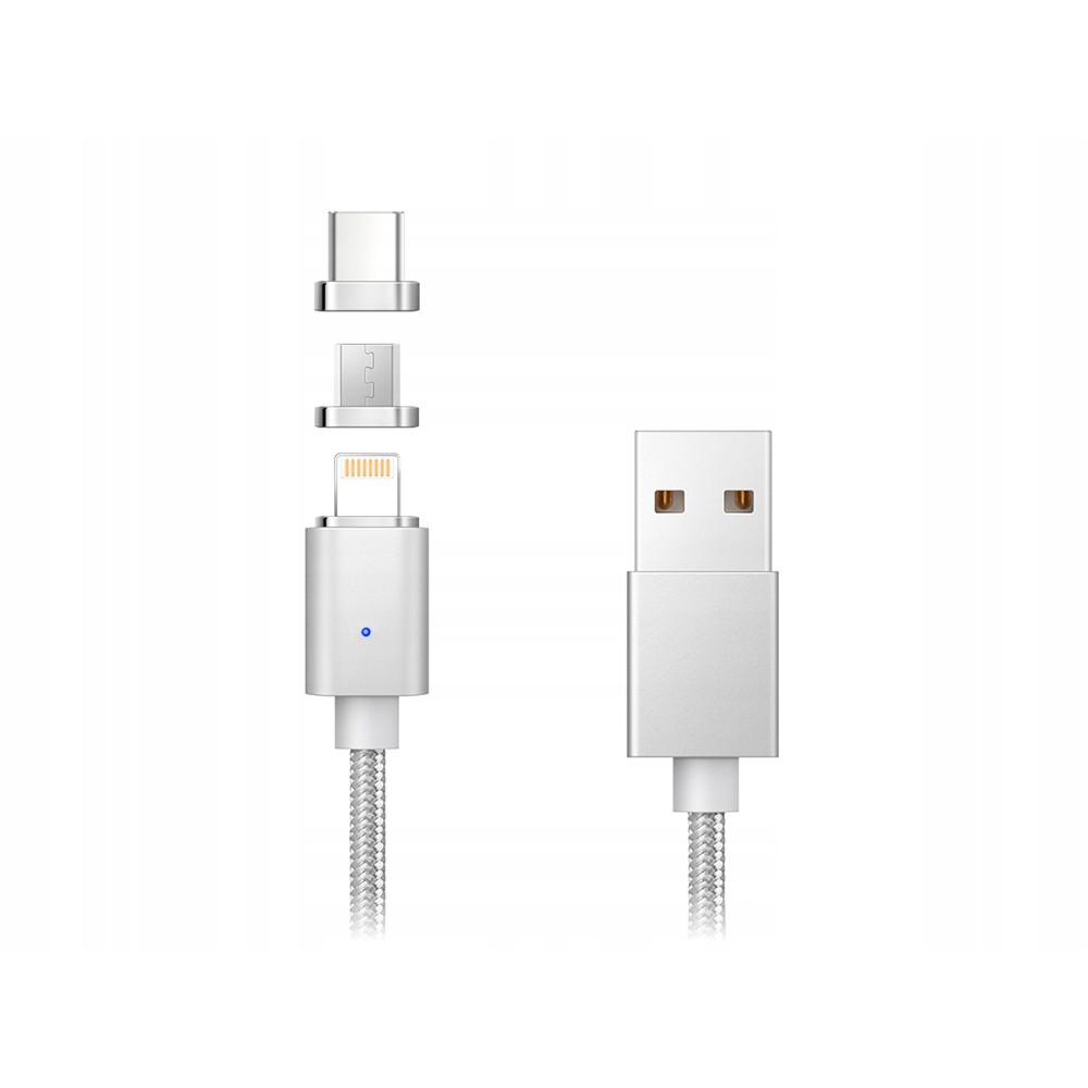 magnetický kabel 3v1 nabíječka iPhone Micro USB C megamix.shop