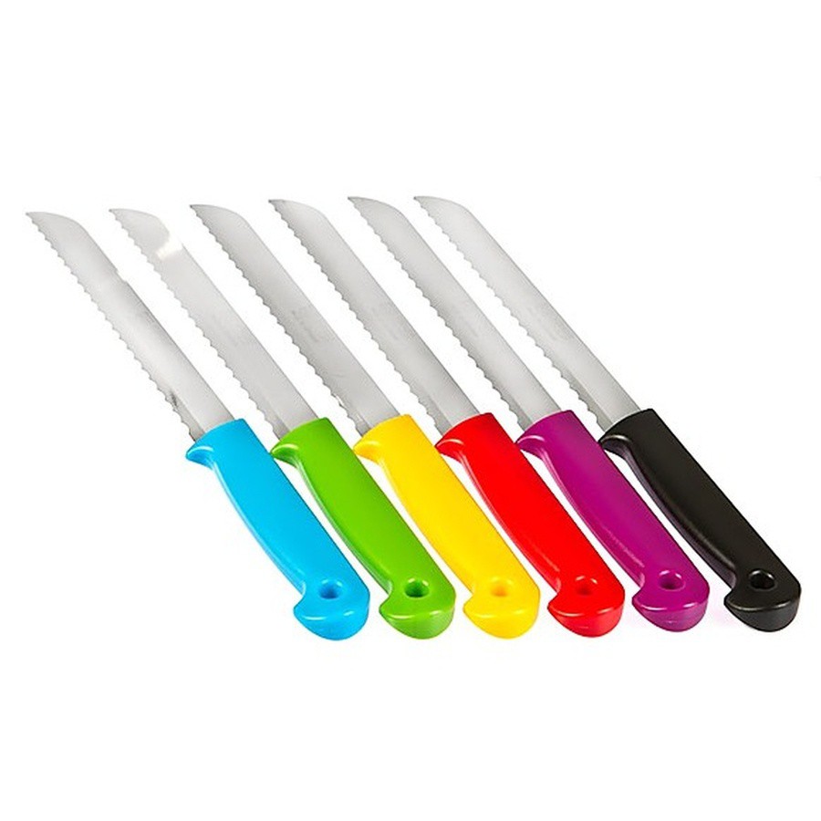 Nůž s pilkou na chléb MS Plastics Solingen 20 cm různé barvy megamix.shop