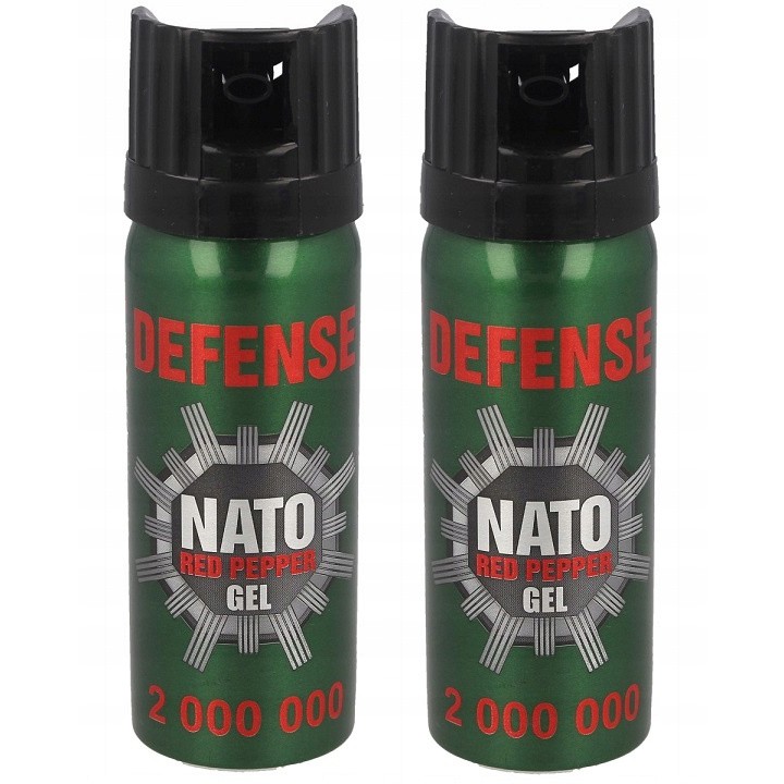 obranný slzný sprej 2ks 50ml NATO Red Pepper megamix.shop