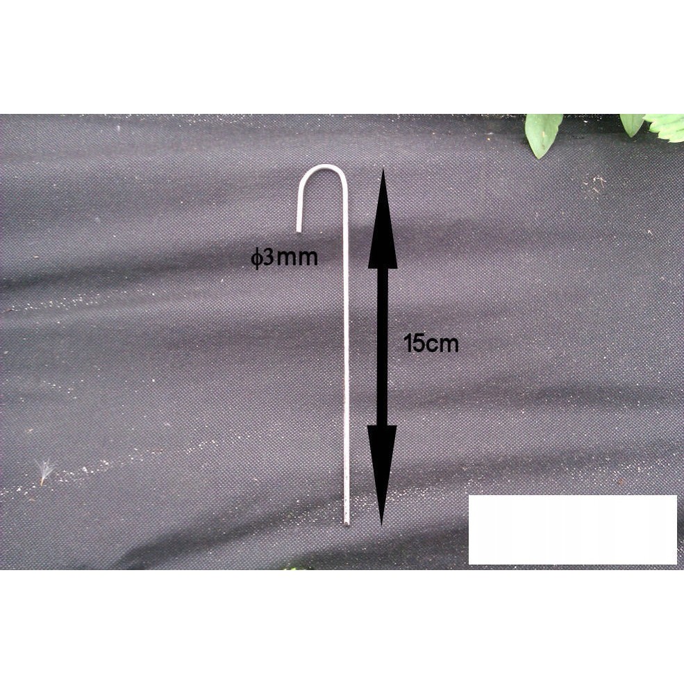 ocelové kolíky na agrotextilie 100ks 15cm 3mm megamix.shop