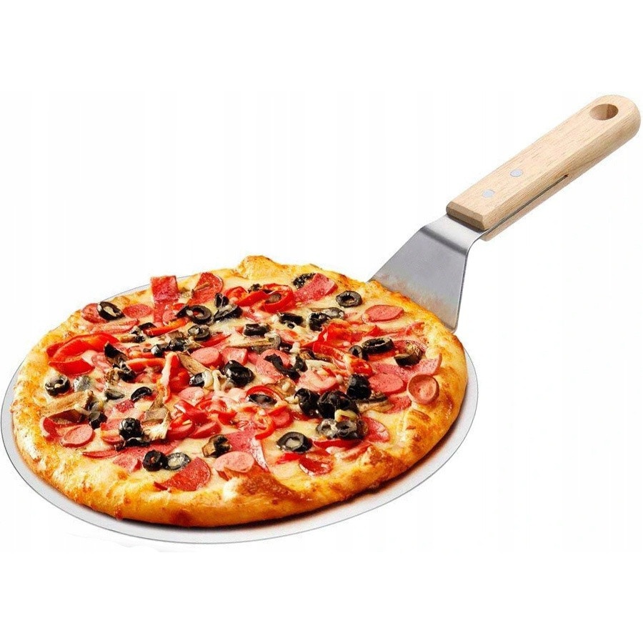 okrúhla špachtľa na pizzu s drevenou rúčkou 30cm megamix.shop