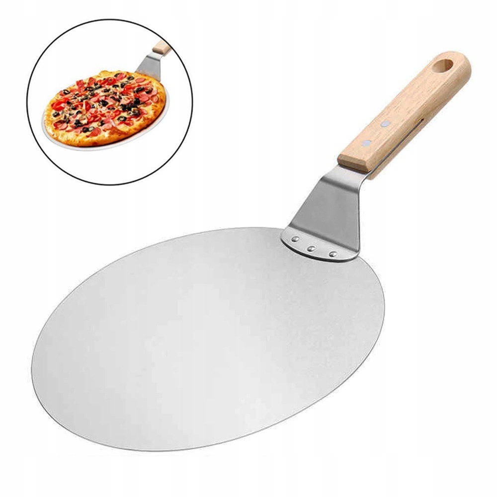 okrúhla špachtľa na pizzu s drevenou rúčkou 30cm megamix.shop