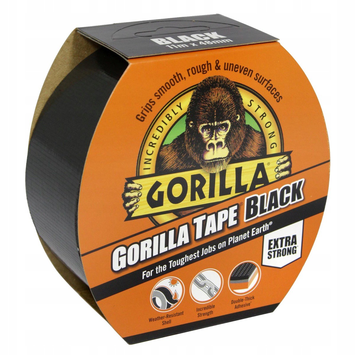 Opravná lepící páska černá voděodolná 11m 48mm Gorilla megamix.shop