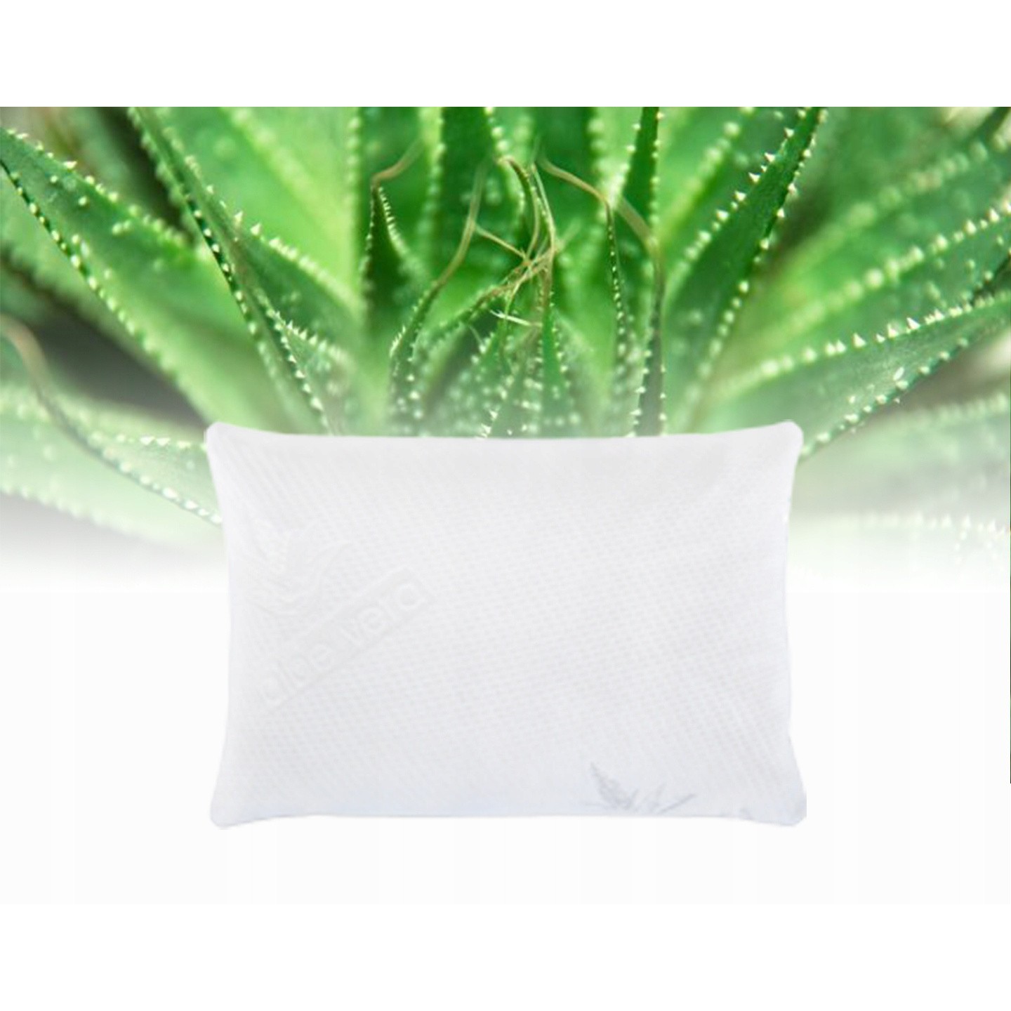 Ortopedický polštář termoplastický Aloes 40x60cm antialergický bílý megamix.shop